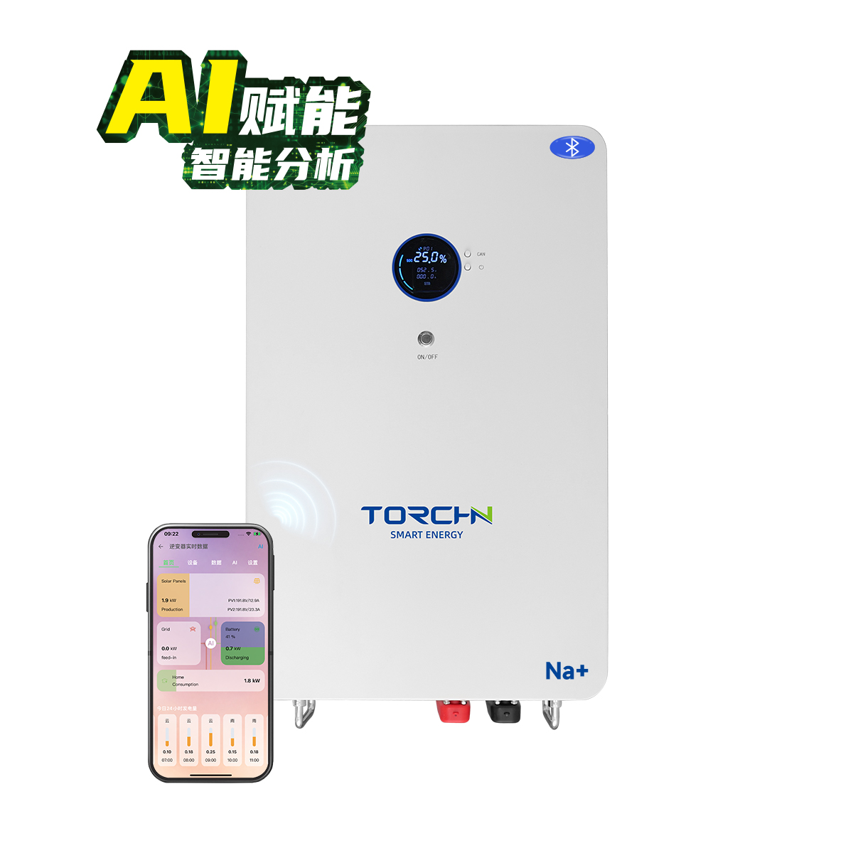 51.3V50Ah Wall-mounted sodium battery